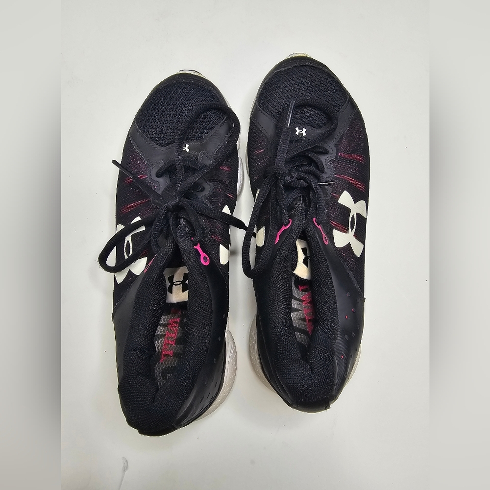 Womens Under Armour Micro G Assert 6 Size 7.5 Black Running Shoes 1266252-001 - Picture 7 of 9
